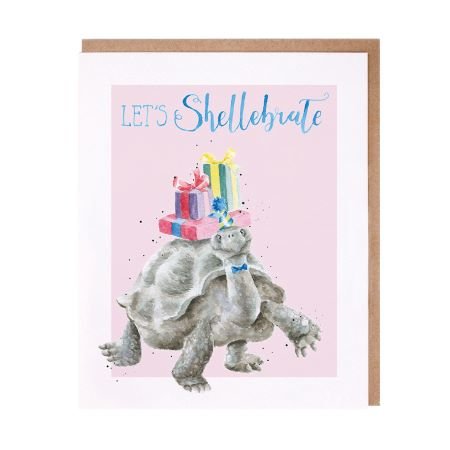 Wrendale_Verjaardagskaart_Schildpad-Shellebrate