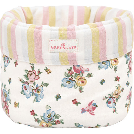 GreenGate Ellie White Bread basket