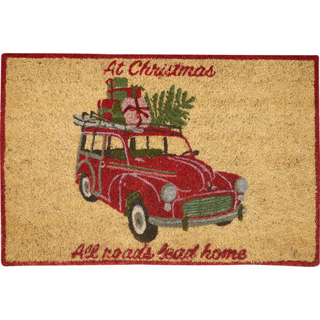 GreenGate Charline car white doormat Cocos