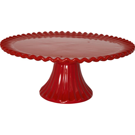 GreenGate Cake stand Charline red medium