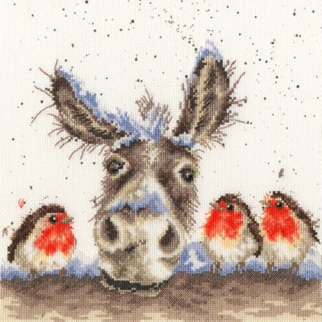 Wrendale_Designs_Borduurpakket_Christmas_Donkey-www.sfeerscent.nl