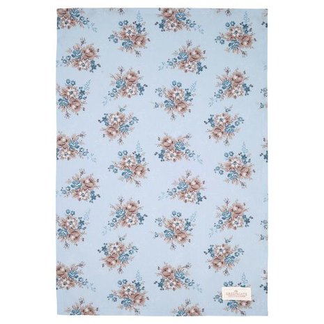 GreenGate_Marie_dusty_blue_Tea_towel_Geschirrtuch