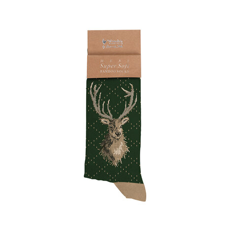 Wrendale_Designs_Heren_sokken_Hert_Portrait_of_a_Stag