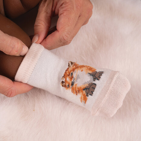 Wrendale_Designs_Baby_socks_Little_Forest_Woodland_Animal