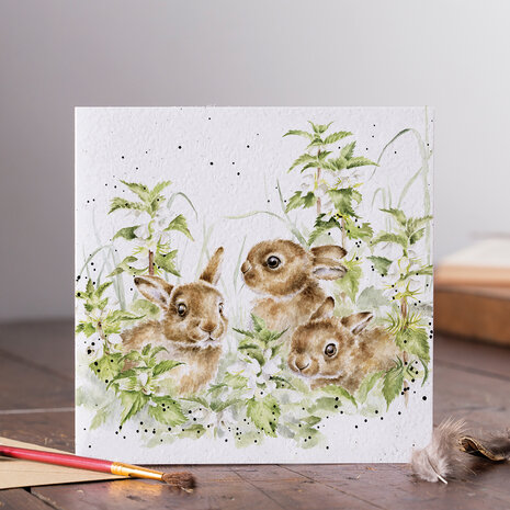 Wrendale_Designs_Wens_Kaart_Hazen_Spring_Hares_www.sfeerscent.nl