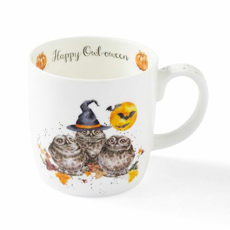 Wrendale mok Happy Owl-oween voorkant