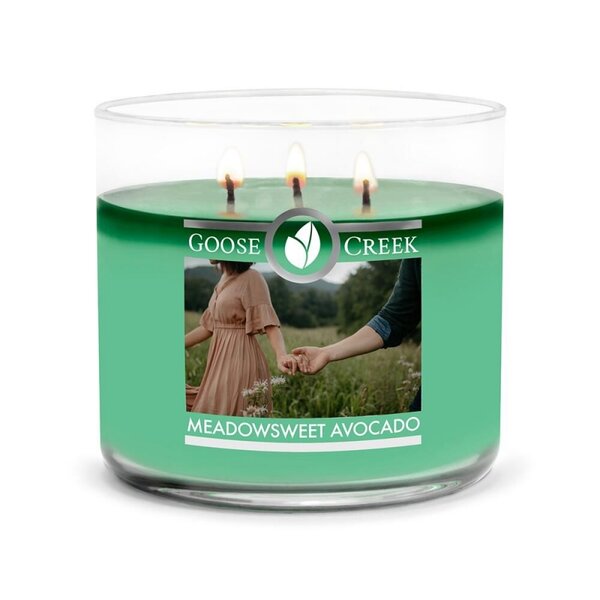 Goose Creek Candle Meadowsweet Avocado 3 wick Candle