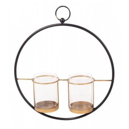 Plantenhanger_Yara_Zwart_Goud_Metaal_Homesociety_www_sfeerscent_nl