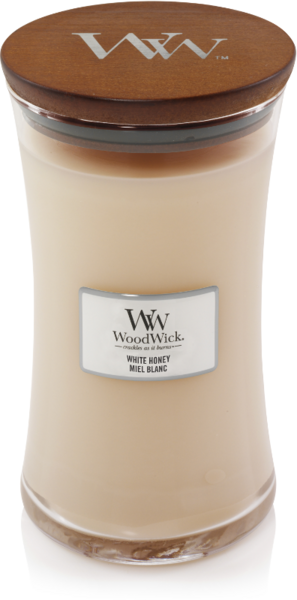 WoodWick&reg; HearthWick&reg; White Honey Geurkaars Large 