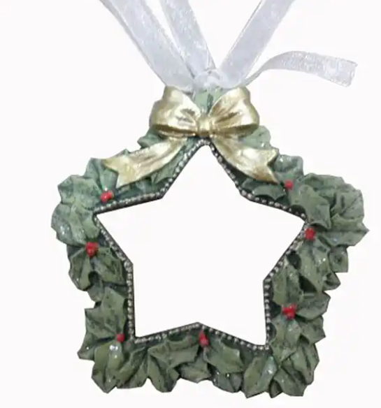 Clayre &amp; Eef | Kerstboomhanger Kerst Ornament | 5*7 | Groen