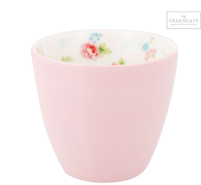 GreenGate Beker (Latte Cup) pale pink Alma petit inside