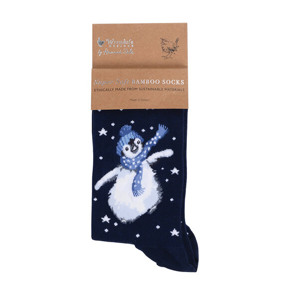 Wrendale_Dames_sokken_Pinguin_Winter_Wonderland_www.SfeerScent.nl