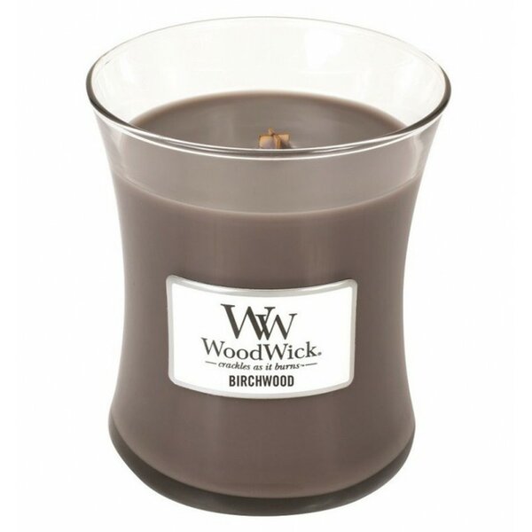 WoodWick_Birchwood_Geurkaars_Medium