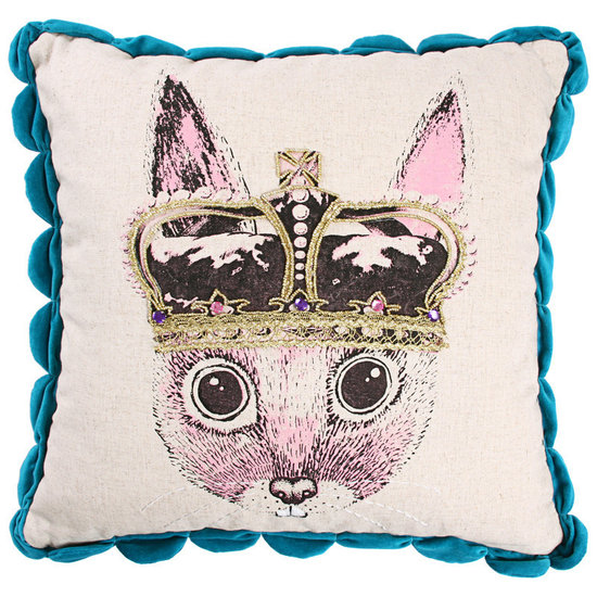 Ginger in Wonderland Sierkussen / Cushion Prince - Blue