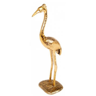 Decoratie_Kraanvogel_Lindy_Goud_Metaal_www_sfeerscent_nl