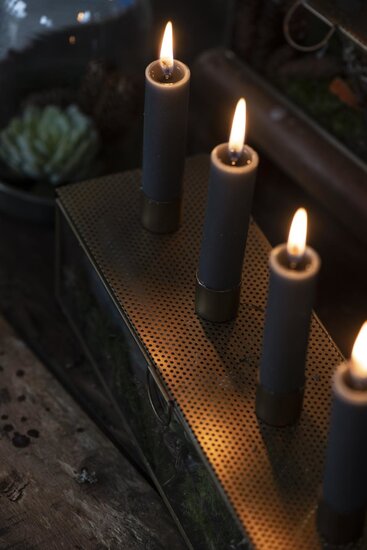  Dinner Candle Dark Grey &Oslash;:2.2 H:11 s/12| IBLaursen