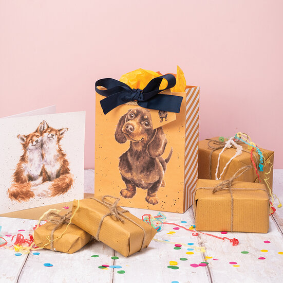 Wrendale Designs Cadeautasje Hond - Special Delivery -medium