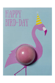 Bomb_Cosmetic_Happy_Bird_day_Wenskaart_met_bad_bruisbal_Blastercard