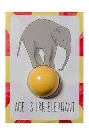 Bomb_Cosmetic_Age_is_Irr_elephant_Wenskaart_met_bad_bruisbal_Blastercard