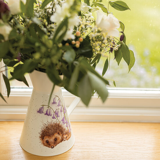 Wrendale_Designs_Flower_Jug_Love_and_Hedgehugs_Hedgehog_www_sfeerscent_nl