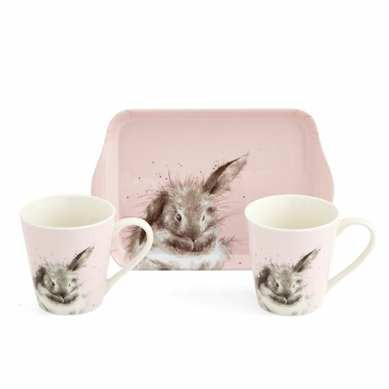 Wrendale_Designs_Mok_en_Dienblad_Mug_and_Tray_set_Konijn