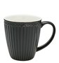GreenGate Mok / Mug Alice Dark Grey H: 9,5 cm