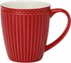 GreenGate Mok / Mug Alice Red H: 9,5 cm