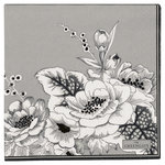 GreenGate Papieren Servet / Paper Napkin Felicity Grey large 20pcs