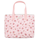 GreenGate Shopper / Bag Abigail stripe pale pink small 32x10x38cm