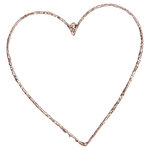 GreenGate_Christmas_Heart_Hanging_Metal_Champaign GreenGate_Christmas_Heart_Hanging_Metal_Champaign