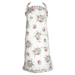 GreenGate Keuken schort / Apron Aurelia white w/frill 