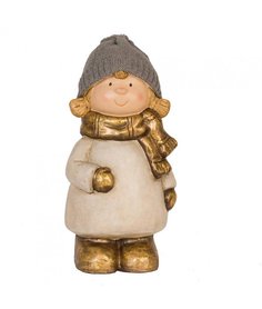 Clayre & Eef Beeld Meisje 18x17x40 cm