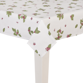 Clayre & Eef | Tafelkleed | 150*150 cm	| groen kersthulst Clayre & Eef | Tafelkleed | 150*150 cm	| groen kersthulst