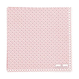 GreenGate Cotton Napkin Noa Raspberry With Lace 40 x 40 cm GreenGate Cotton Napkin Noa Raspberry With Lace 40 x 40 cm