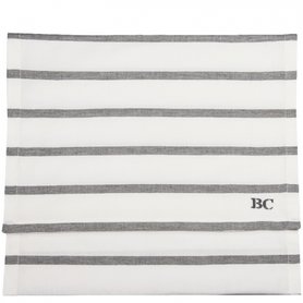 Bastion Collections Tabelrunner / Tafelloper Stripes White/Dark Grey Bastion Collections Tabelrunner / Tafelloper Stripes White/Dark Grey