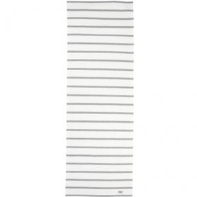 Bastion Collections Tabelrunner / Tafelloper Stripes White/Grey Bastion Collections Tabelrunner / Tafelloper Stripes White/Grey