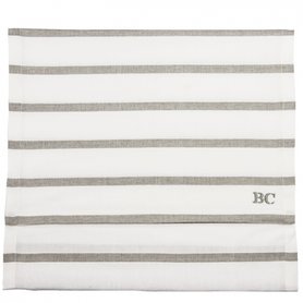 Bastion Collections Tabelrunner / Tafelloper Stripes White/Natural
