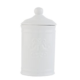 Clayre & Eef | Storage jar | Ø8*15cm | white