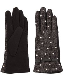 Clayre&Eef - Juleeze| Dames Handschoenen | Cute Dots| zwart
