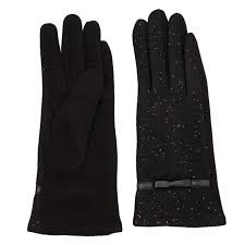 Clayre&Eef - Juleeze| Dames Handschoenen | Sparkle| zwart