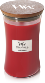 WoodWick® Pomegranate Geurkaars Large  WoodWick® Pomegranate Geurkaars Large