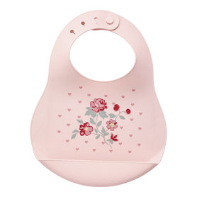 GreenGate Baby siliconen slabbertje / bib Ruby Petit Pale Pink GreenGate Baby siliconen slabbertje / bib Ruby Petit Pale Pink