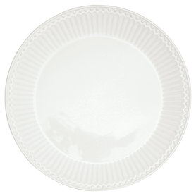 GreenGate Dinerbord / Dinner plate Alice White D: 26,5 cm GreenGate Dinerbord / Dinner plate Alice White D: 26,5 cm