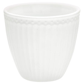 GreenGate Mokje / Latte Cup Alice White H:9cm GreenGate Mokje / Latte Cup Alice White H:9cm