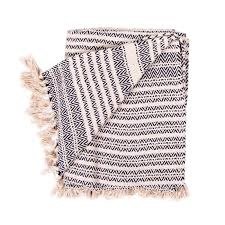 Plaid Penso Naturel/Grijs Streep Homesociety Plaid Penso Naturel/Grijs Streep Homesociety