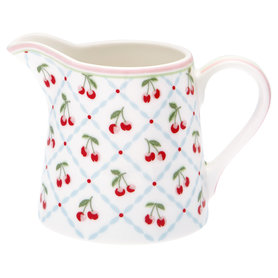 GreenGate Melkkan / Creamer Cherie White H:8cm GreenGate Melkkan / Creamer Cherie White H:8cm