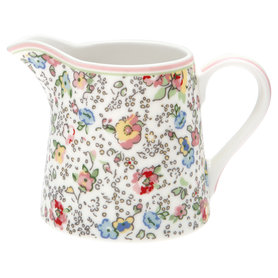 GreenGate Melkkan / Creamer Vivianne White H:8cm GreenGate Melkkan / Creamer Vivianne White H:8cm