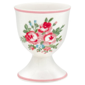 GreenGate Eierdop / Egg cup Gabby White H:6,5cm GreenGate Eierdop / Egg cup Gabby White H:6,5cm