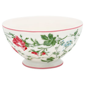 GreenGate Cereal Schaaltje / French bowl xlarge Constance White D:13,5cm GreenGate Cereal Schaaltje / French bowl xlarge Constance White D:13,5cm