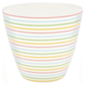GreenGate Mokje / Latte cup Ansley White H: 9cm GreenGate Mokje / Latte cup Ansley White H: 9cm
